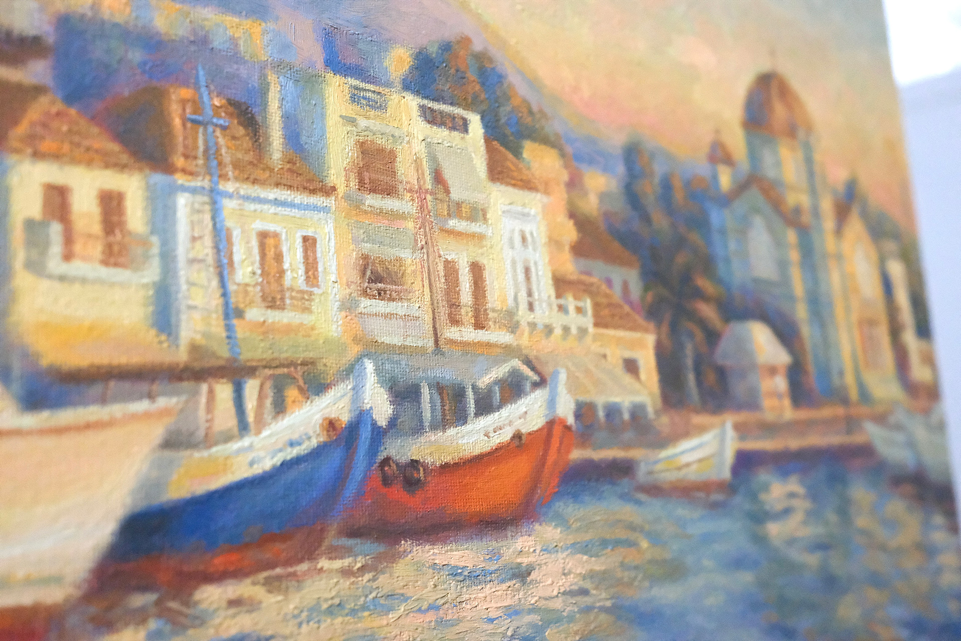Aegina painting by artist Zac Zorbas